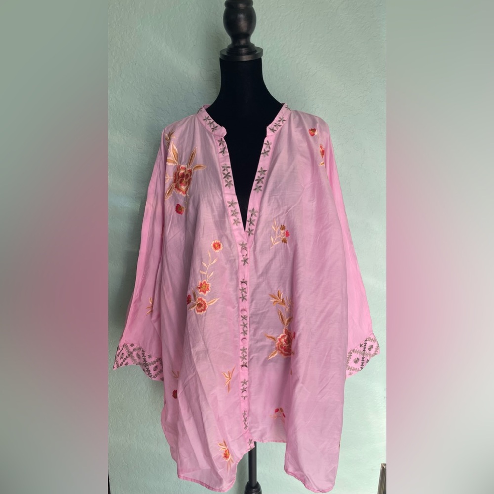 eShakti Pink Embroidered Tunic